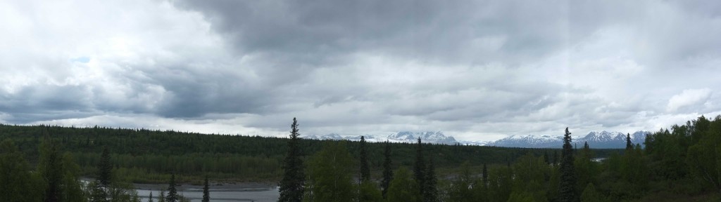Denali didn't come out of her clouds, but it was a magnificent vista nonetheless